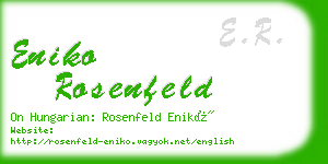 eniko rosenfeld business card